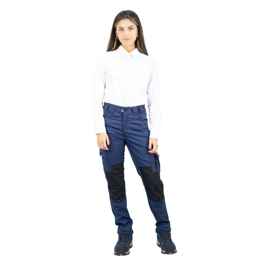 Pantalón Cargo HW Dakota Spandex Mujer Deep Blue