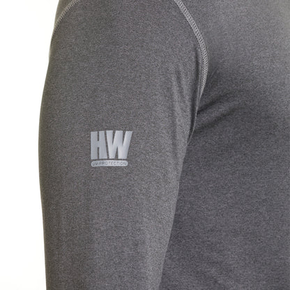 Polera Dry Fit HW SPX Manga Larga Hombre Carbon Grey