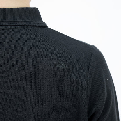 Polera Pique Quebec Manga larga Negro Mujer