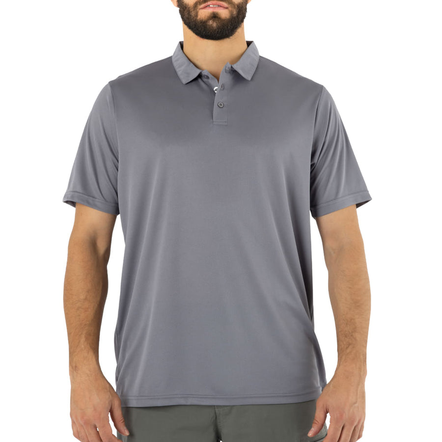 POLERA COOLDRY QUEBEC MANGA CORTA GRIS