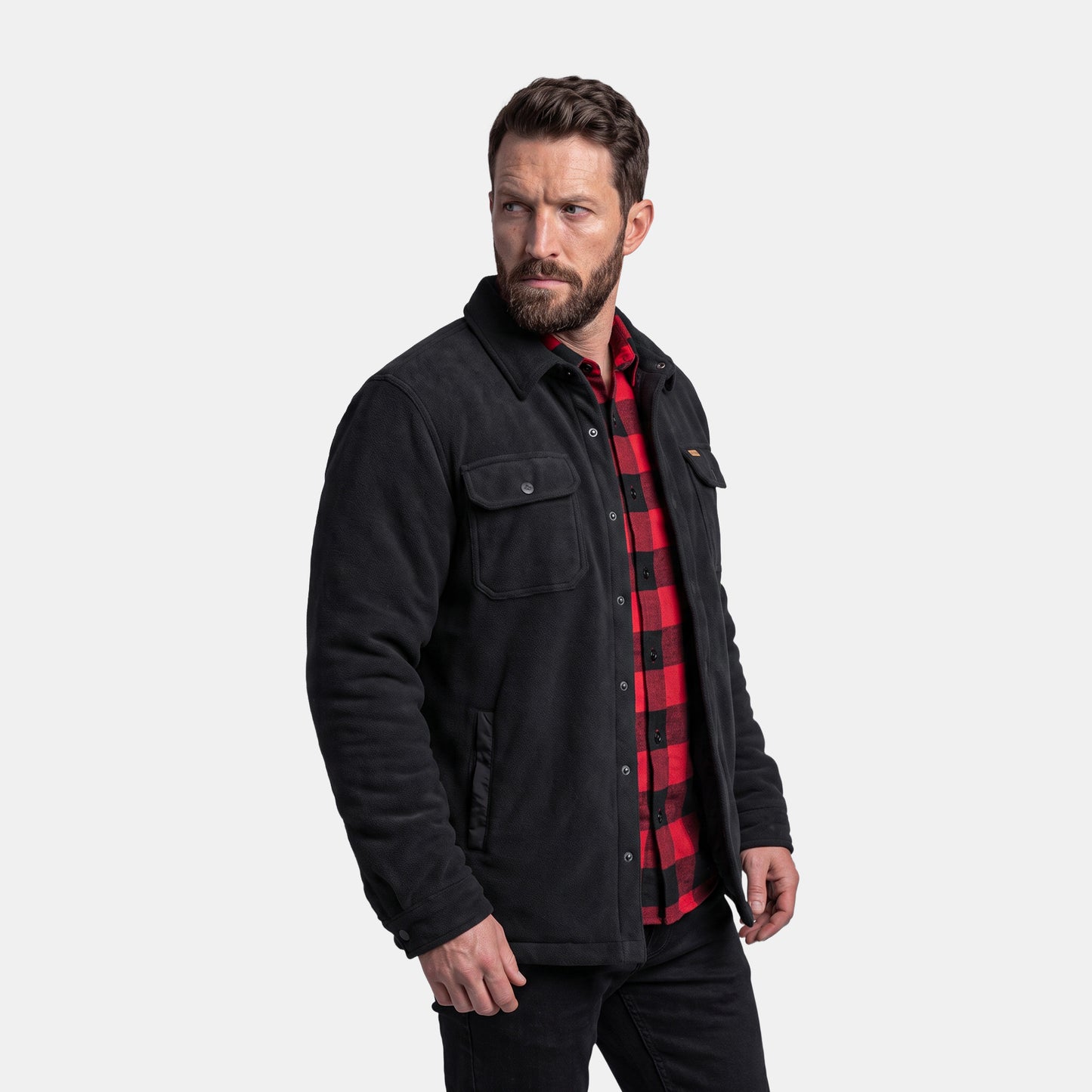 CHAQUETA POLAR QUEBEC GRIZZLY NEGRO