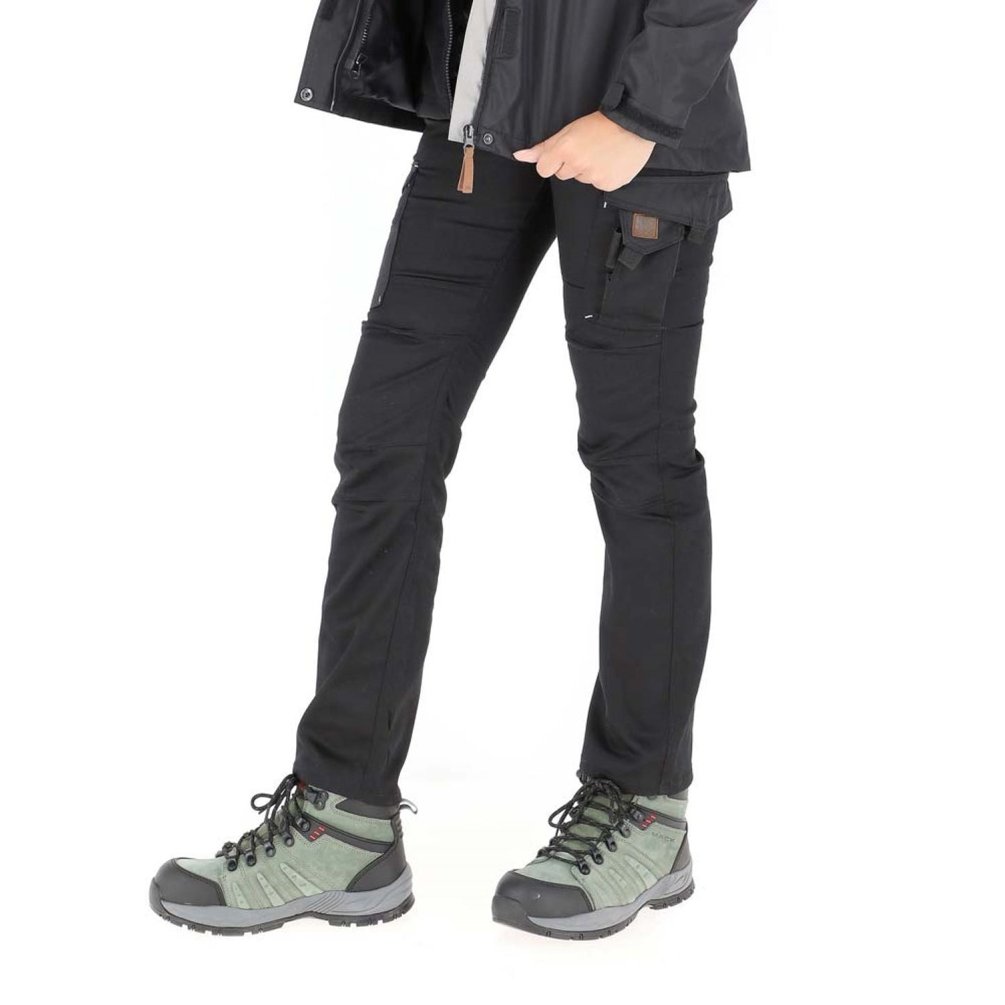 Pantalón Cargo HW Dakota Spandex Mujer Dark Shadow