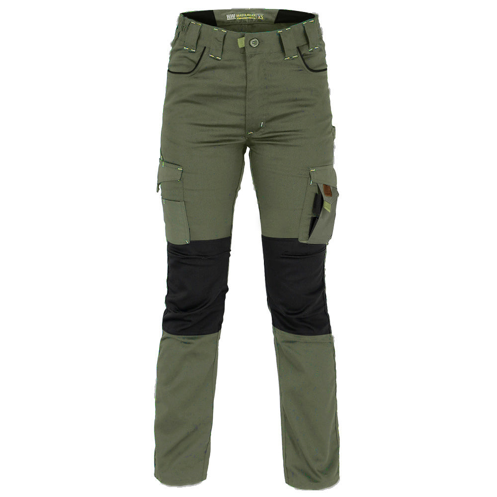 Pantalón Cargo HW Dakota Spandex Mujer Verde Oliva