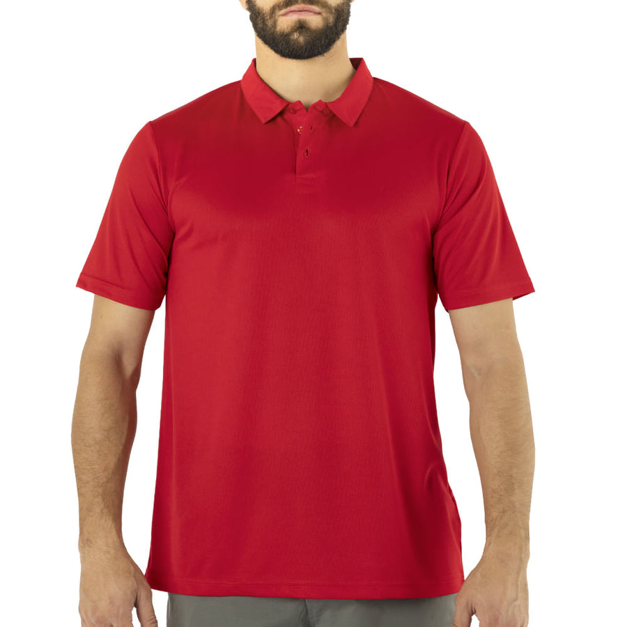 POLERA COOLDRY QUEBEC MANGA CORTA ROJO